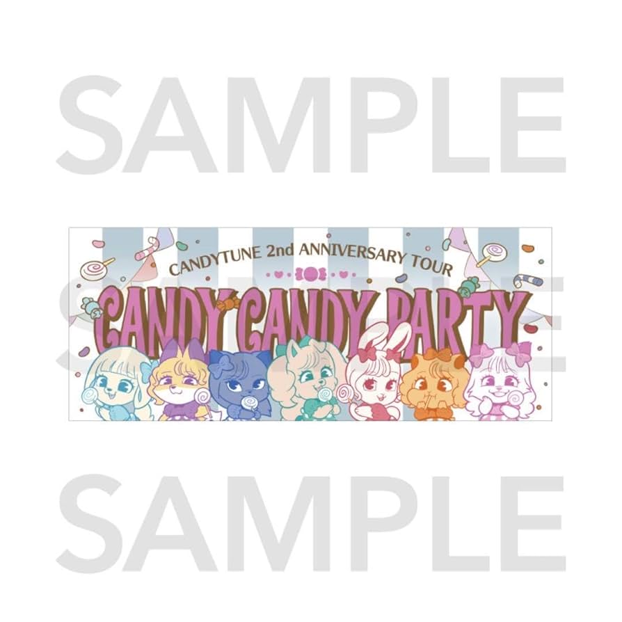 Amazon.co.jp: CANDY CANDY PAR ツアータオル candy tune